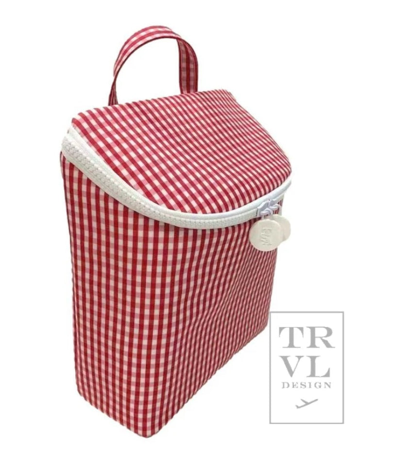 TRVL Take Away Red Gingham lunch bag