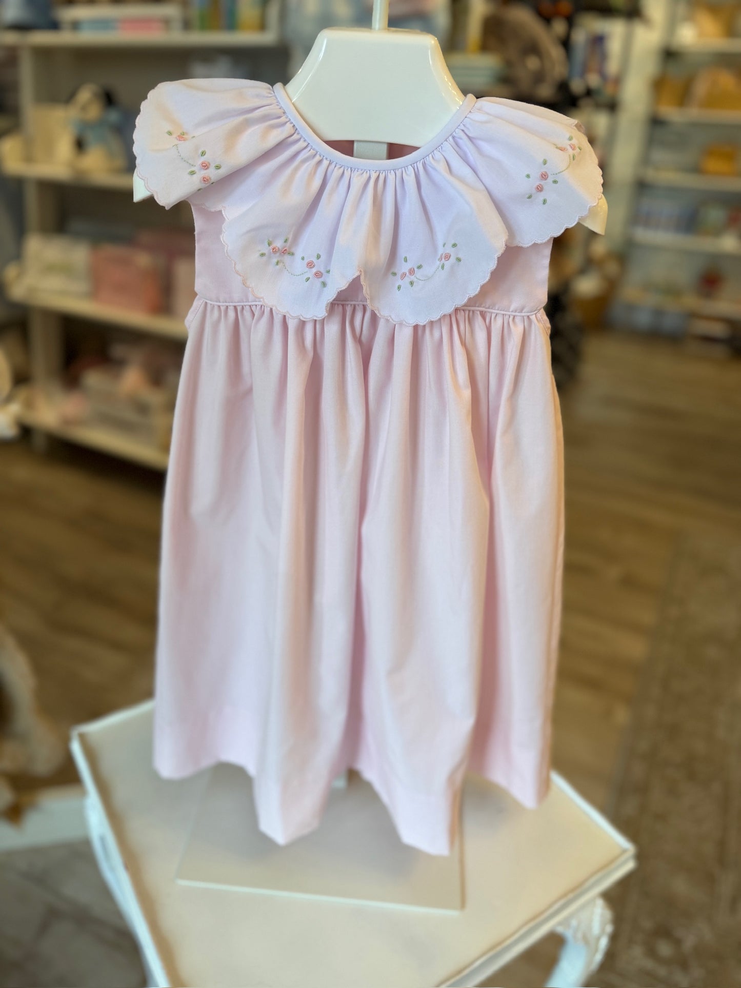 Rosebud Ruffle Collar Dress