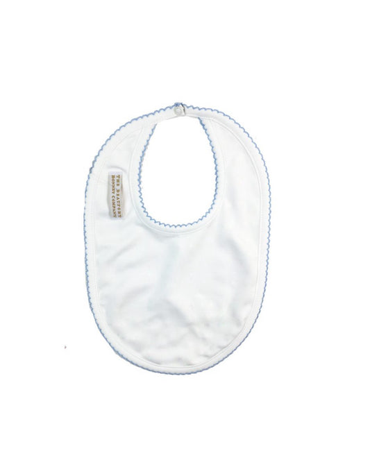 Bellyful Bib-Blue Trim