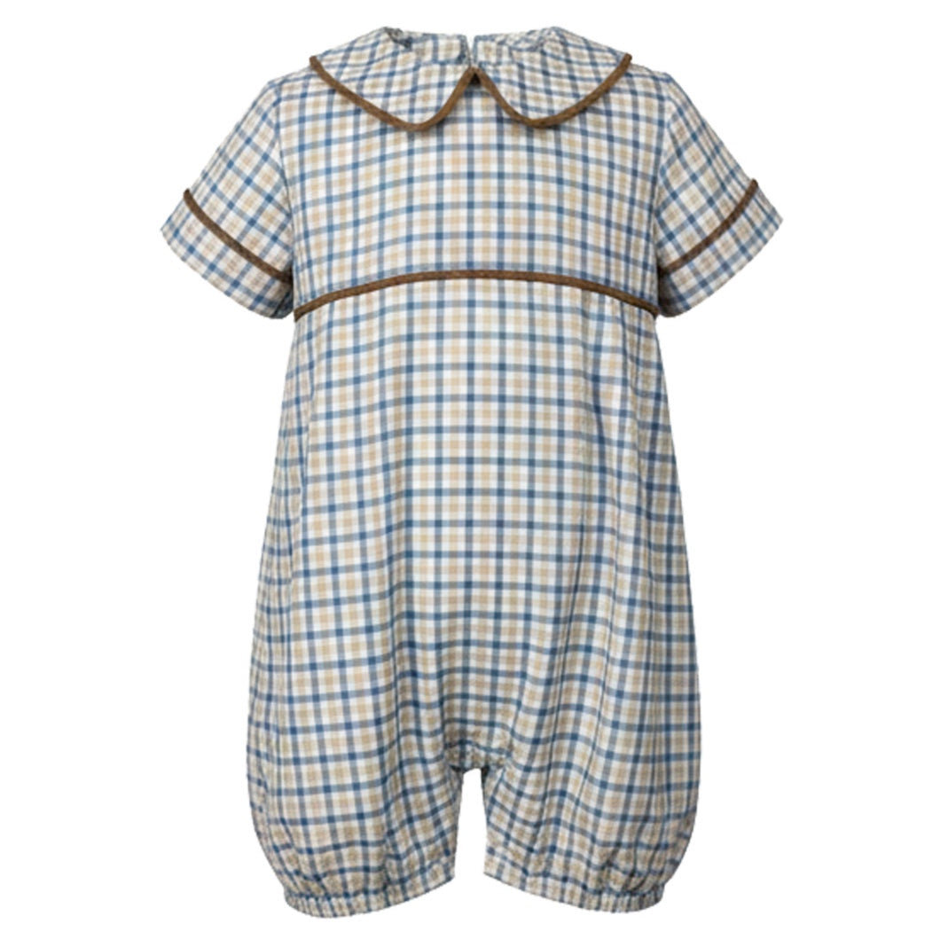 Boone's Plaid Romper