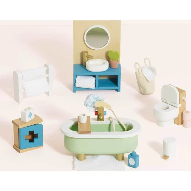 Wooden Doll House Bathroom