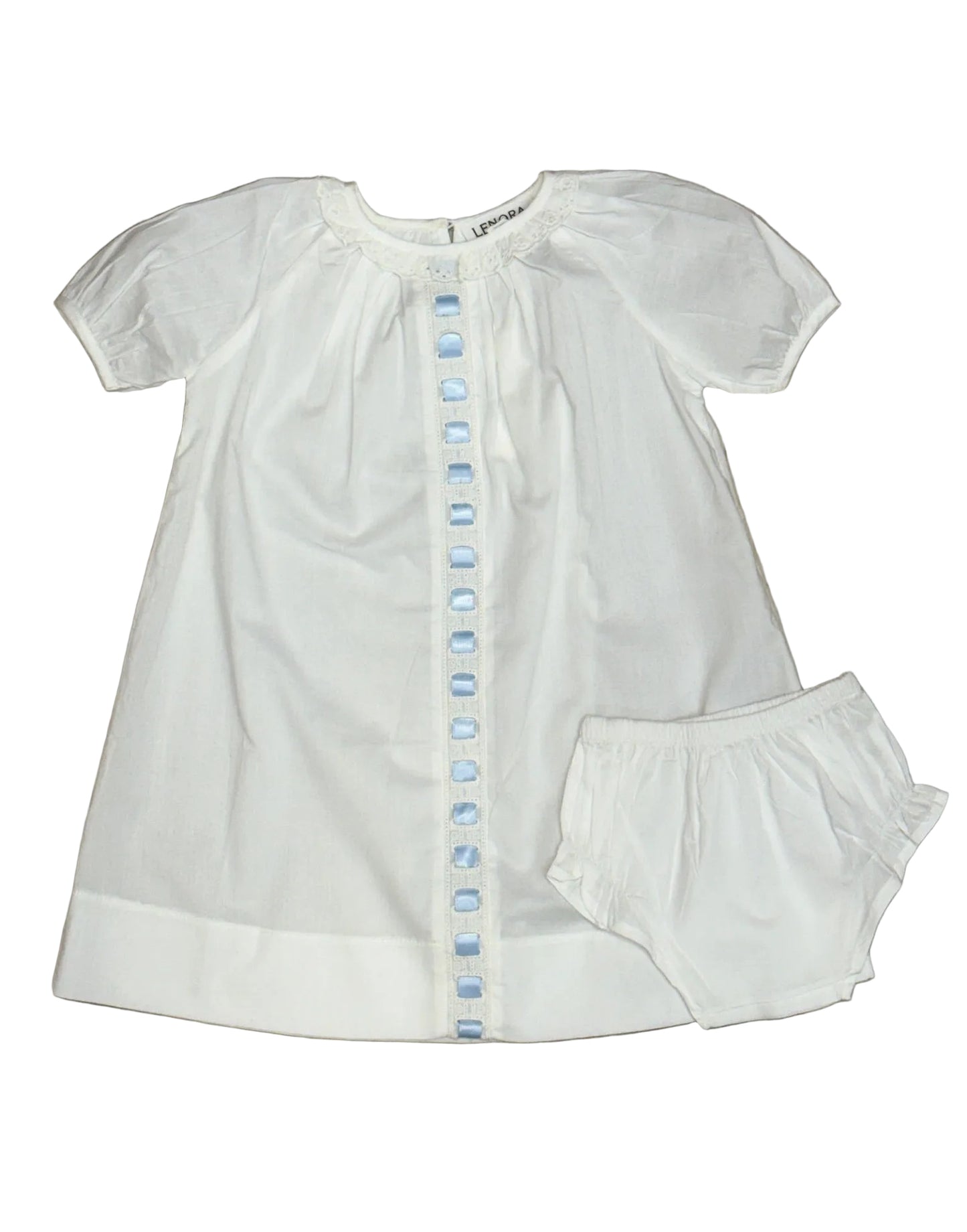 Baby Brantley Blue Ribbon Gown