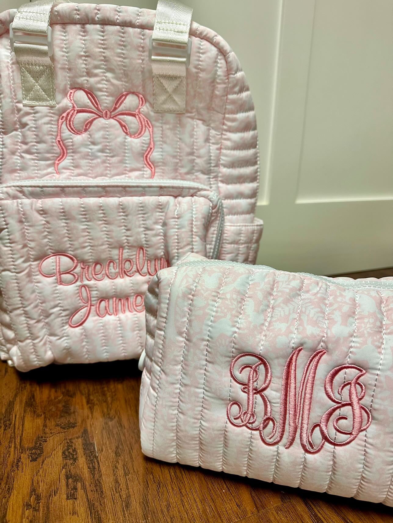 TRVL Quilted All you need bag - Woodland Pink