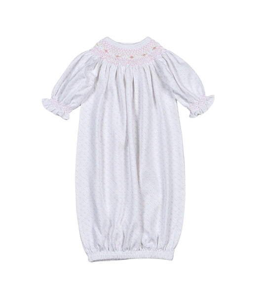 Sally Smocked Gown & Bonnet