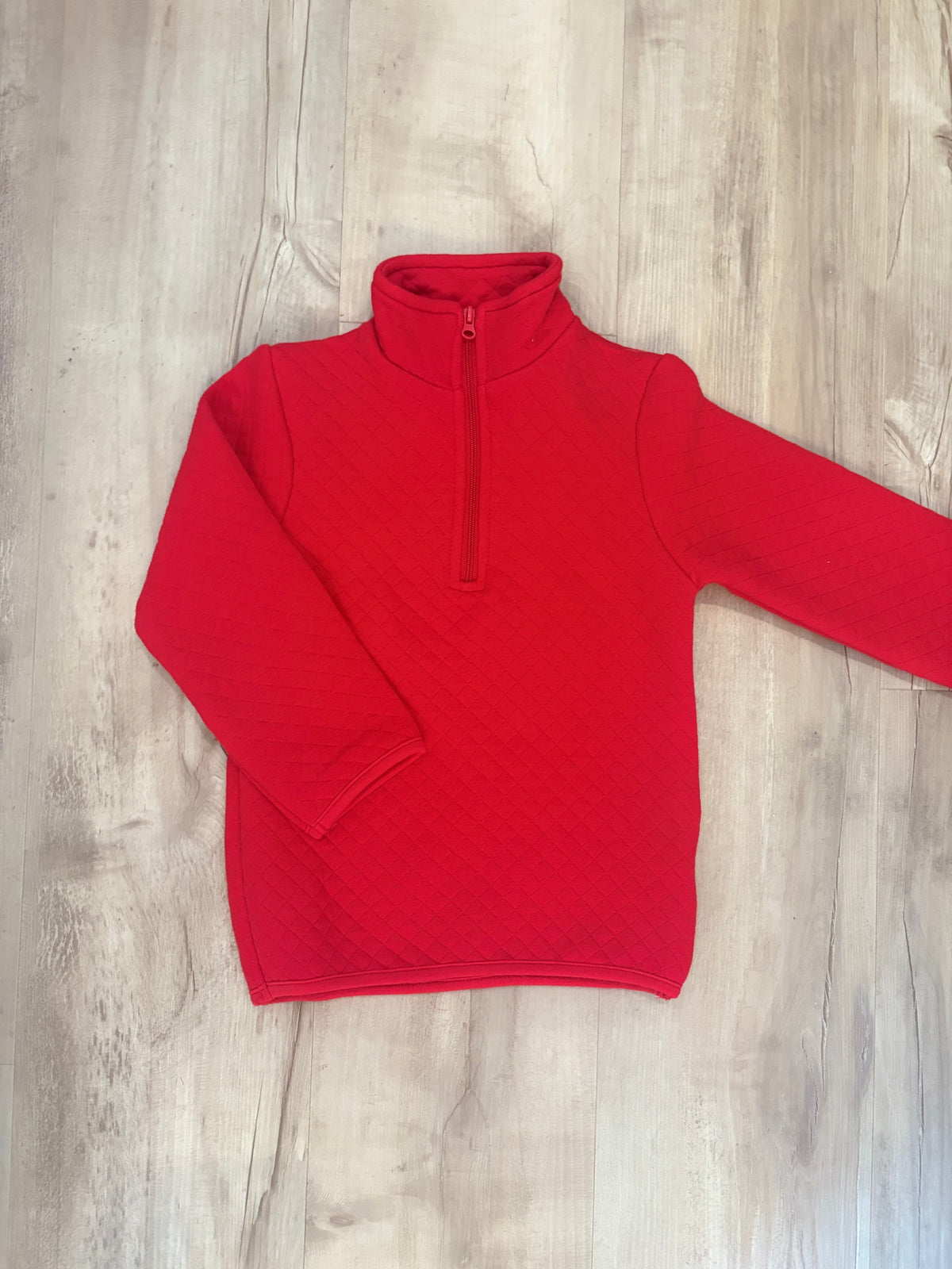 Trotter Street Quilted Red Pullover