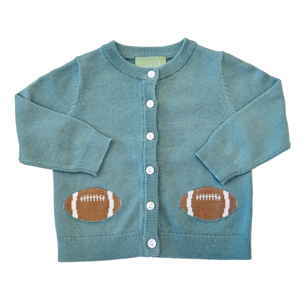 Football Cardigan Sweater