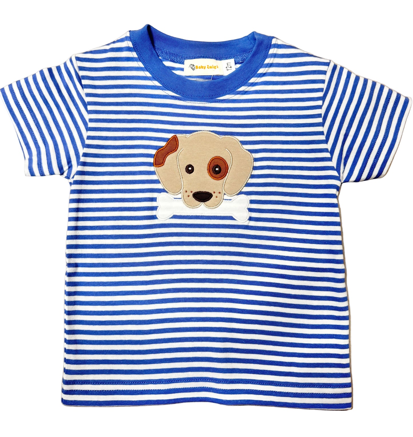 Jack’s Blue Stripe Dog With Bone Tee