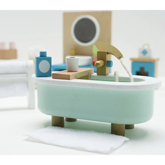 Wooden Doll House Bathroom