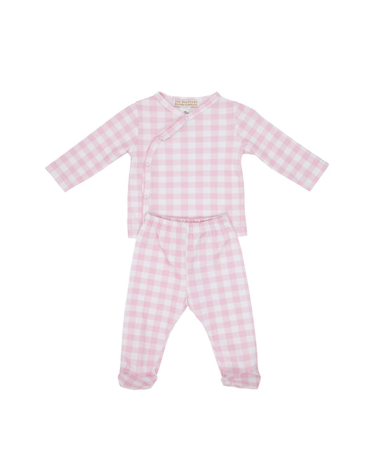 Cameron Pink Gingham Cross-Front #3046
