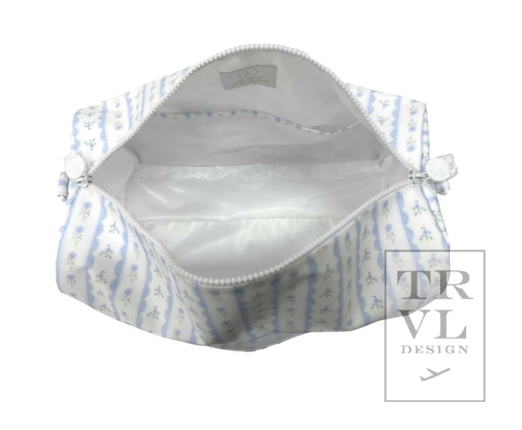 TRVL Blue Floral Stripe Weekender