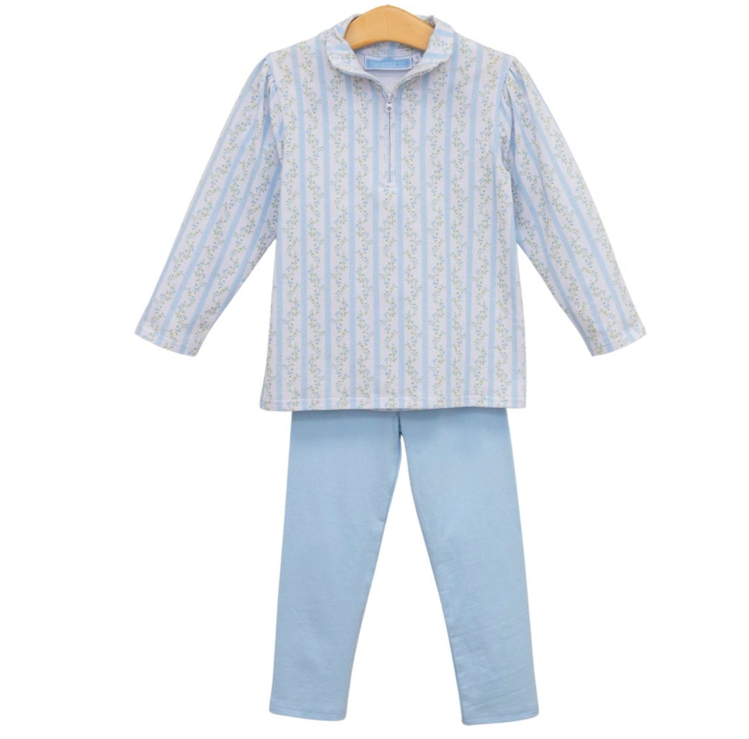 Vineyard Blooms Zip Pullover Set