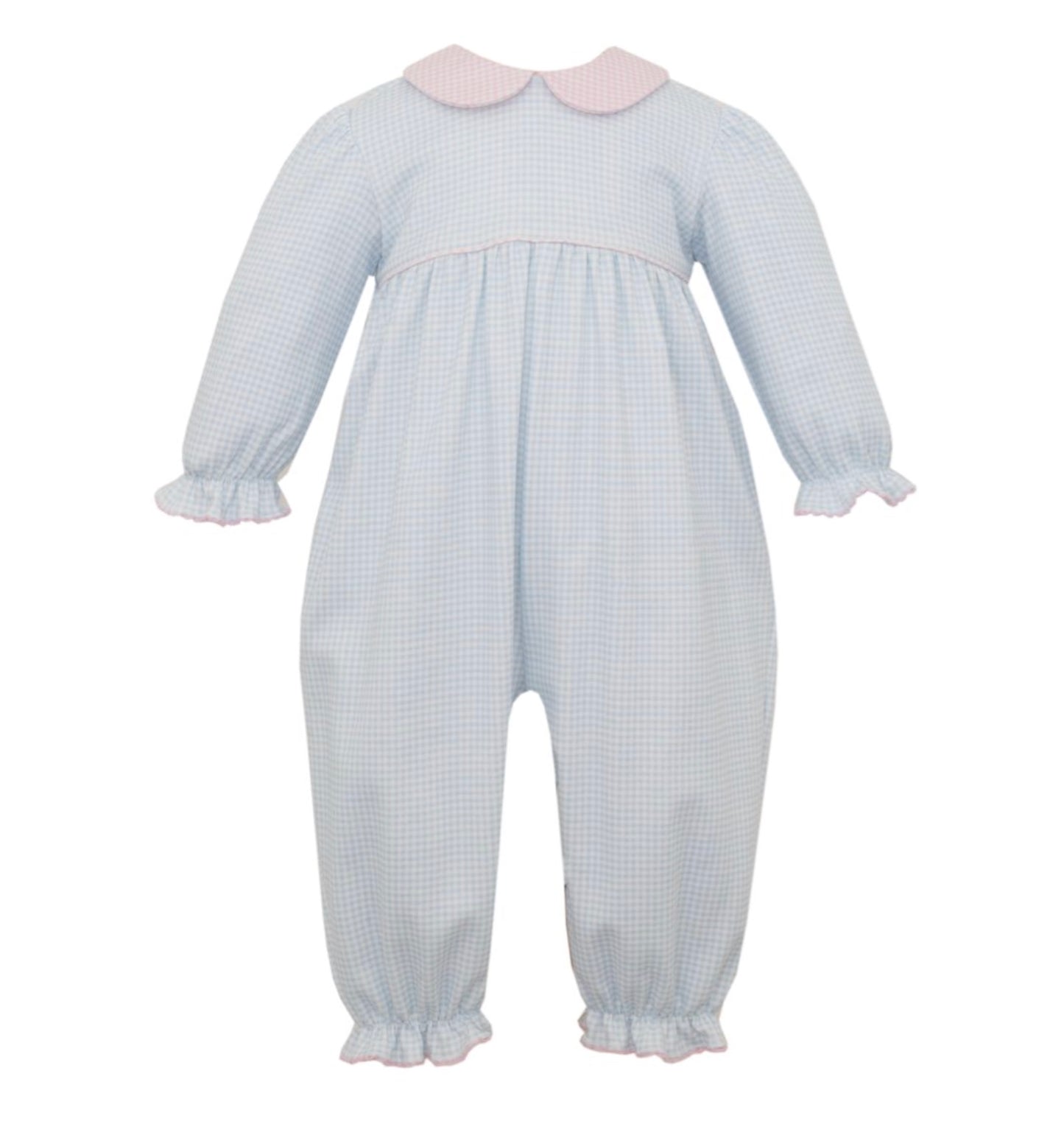 Petit Bebe checked Romper