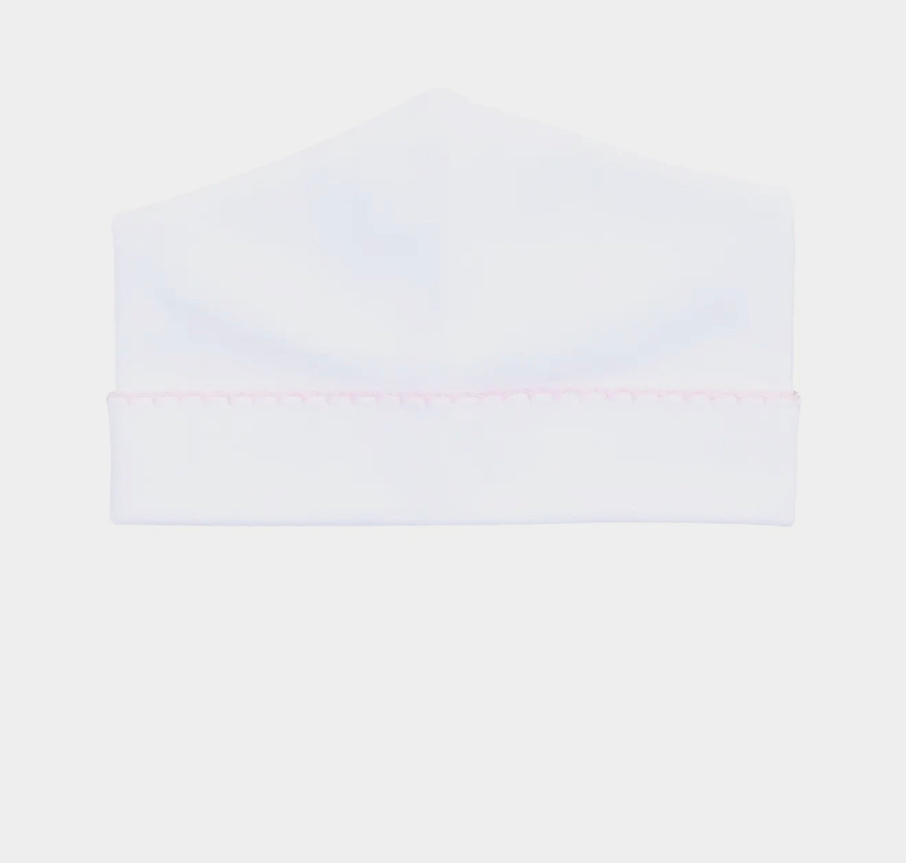 Solid Essentials White Pink Beanie