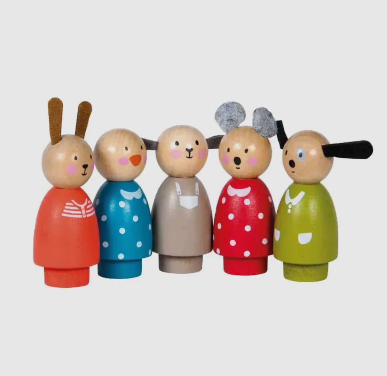 Wooden Characters - the Big Family