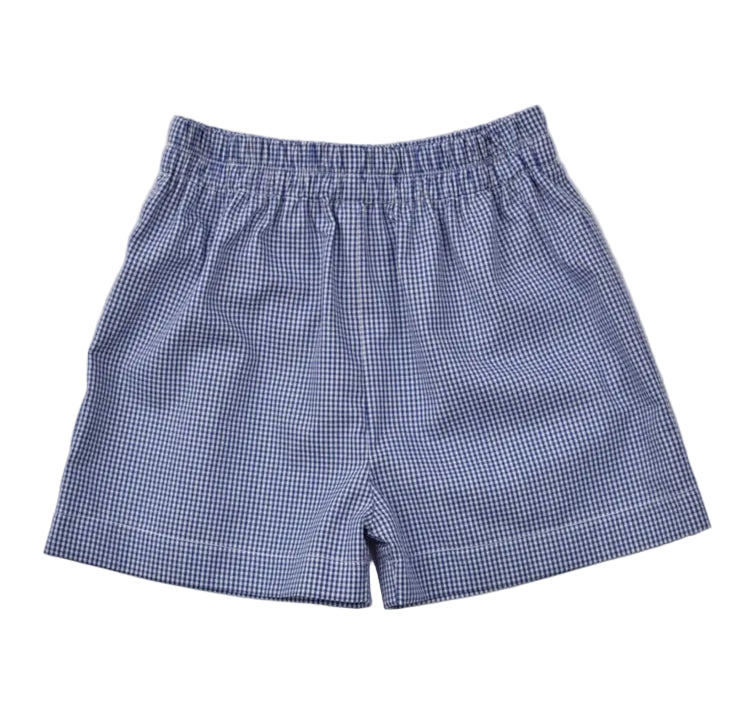 Carter Navy Gingham 2 Piece Set