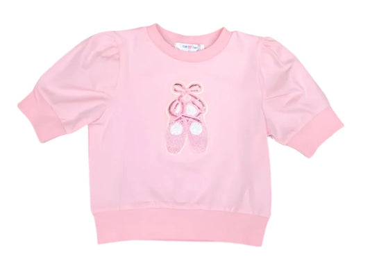 Sequin Ballet Puff SS Shirt