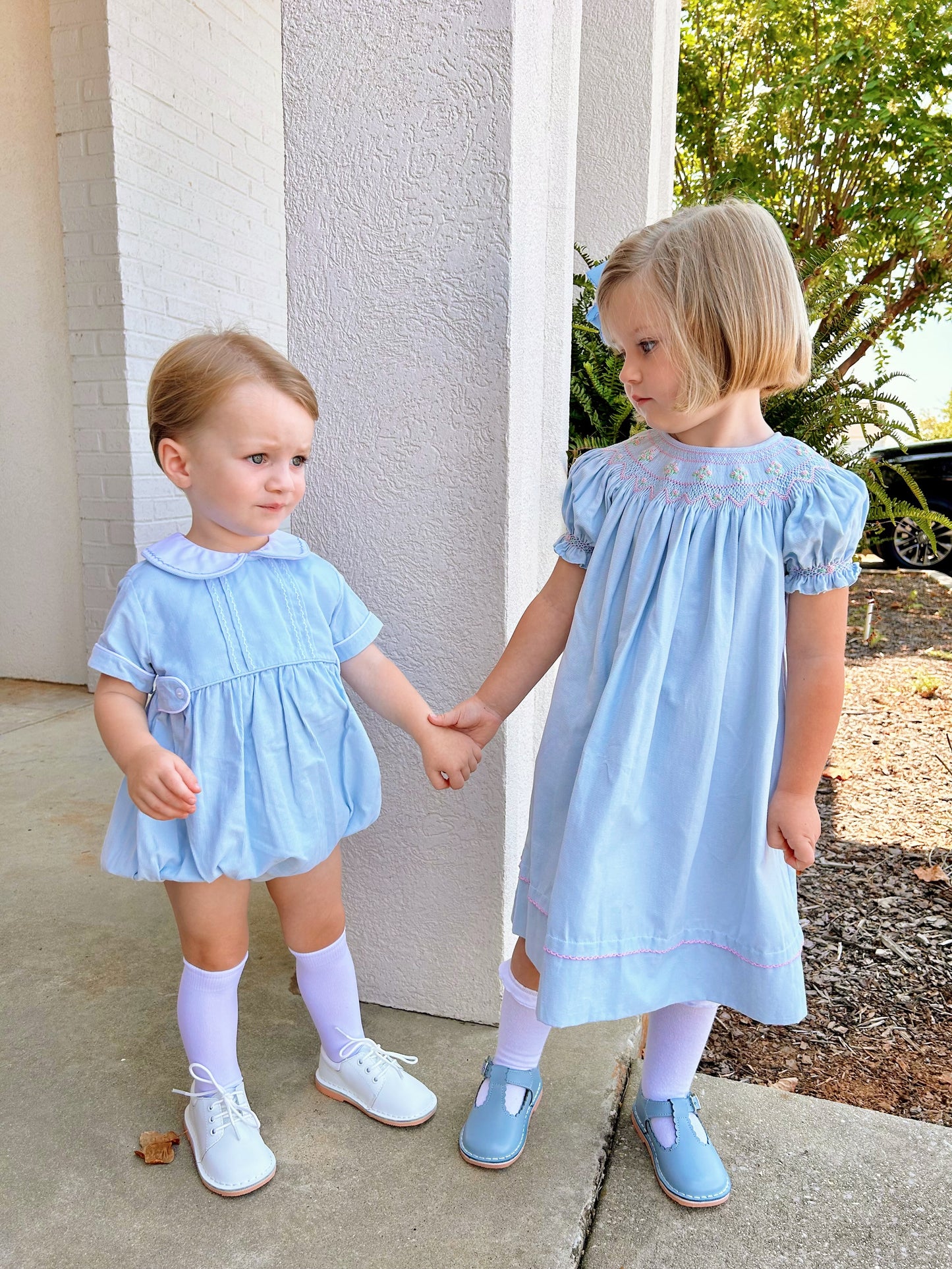 Luis Baby Blue Corduroy Bubble