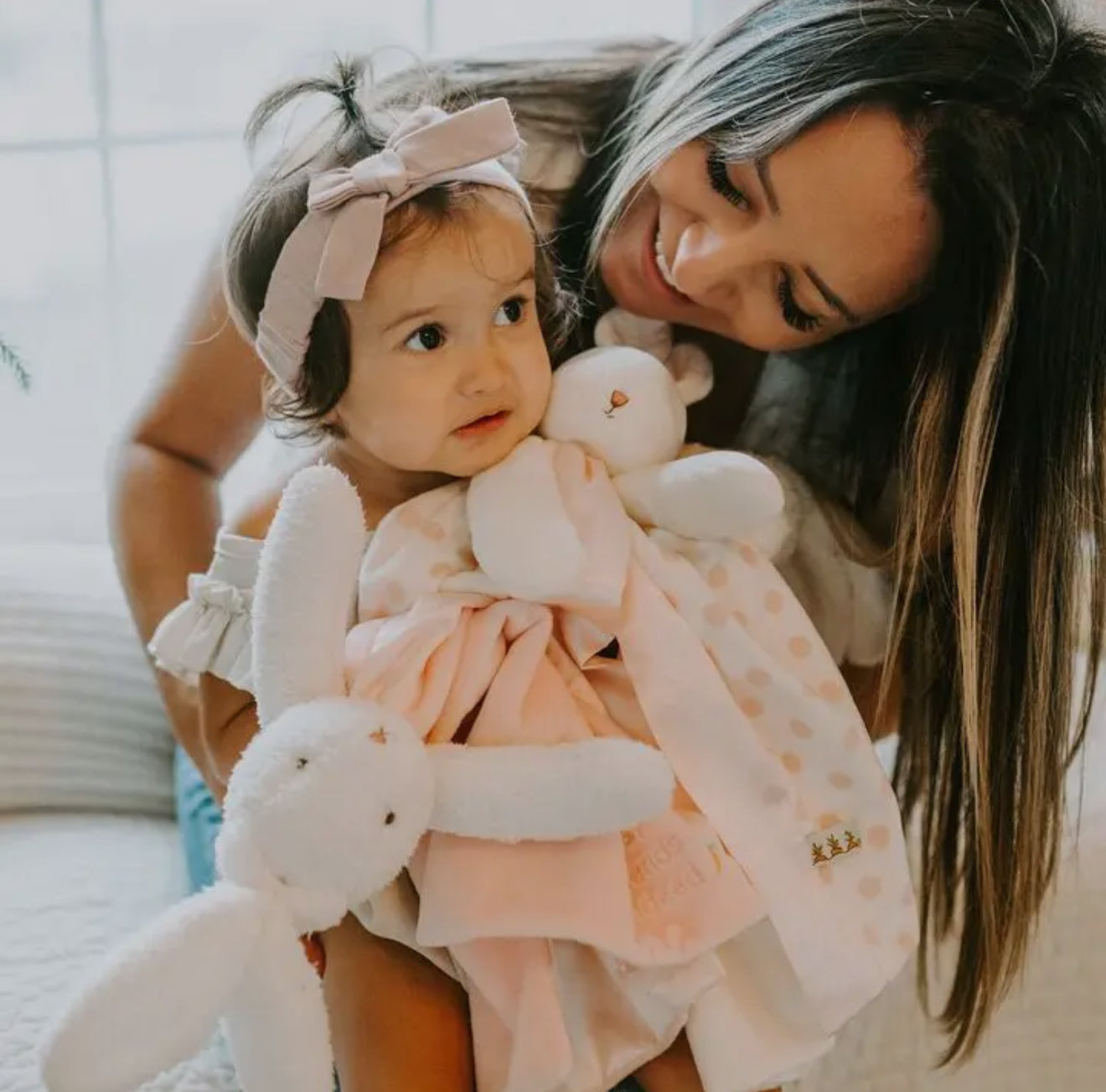 Blossom Bunny Dot Buddy Blanket