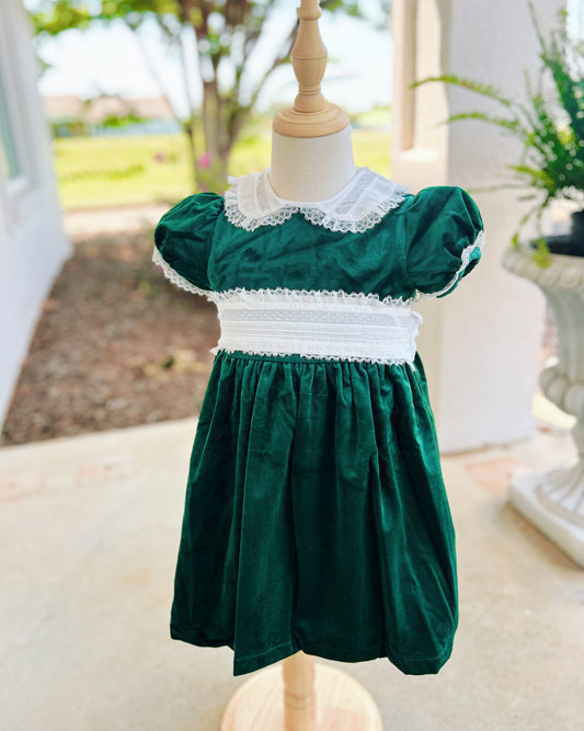 Scarlett’s Velvet Sash Dress