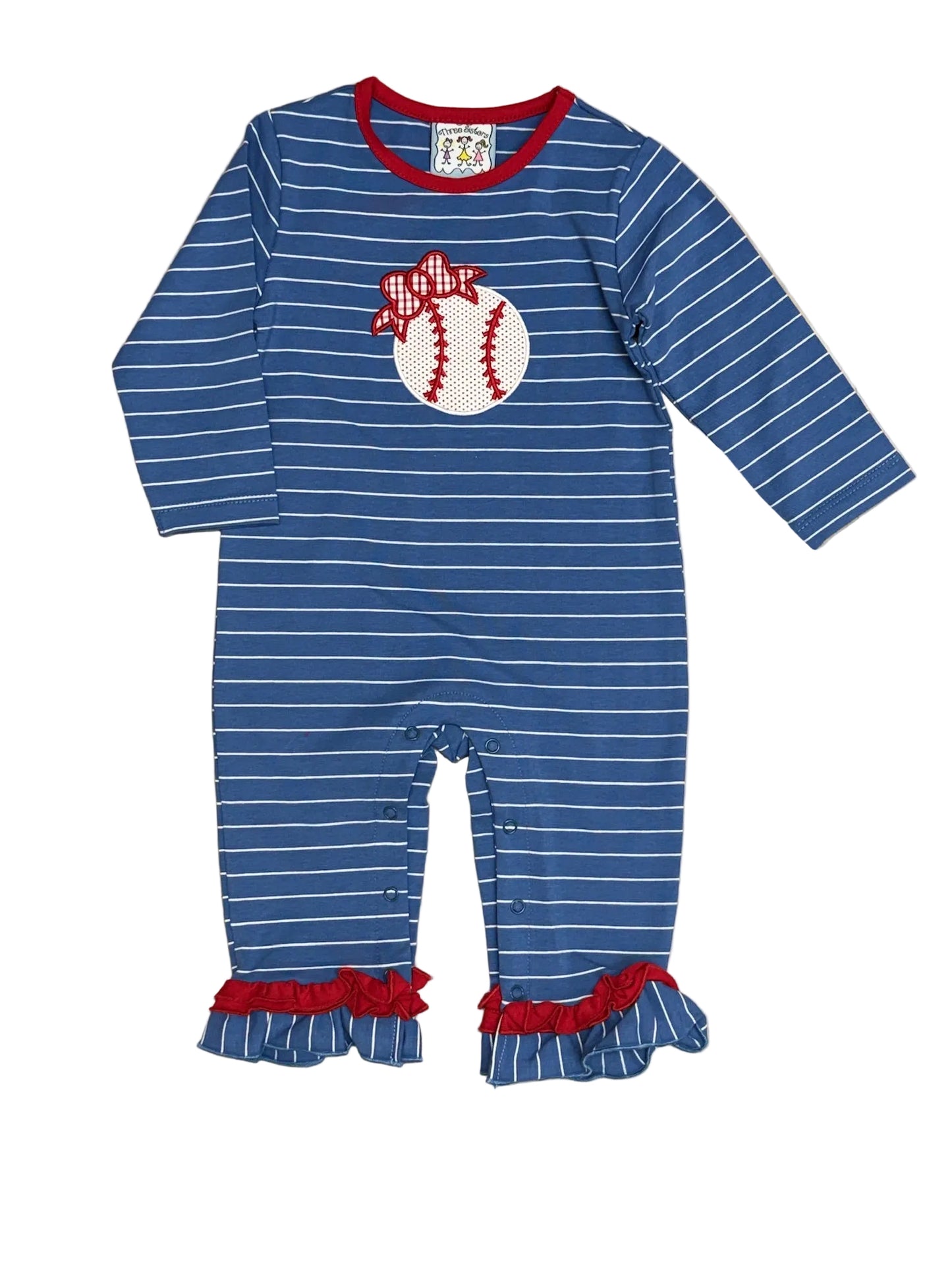Baseball Girls Romper
