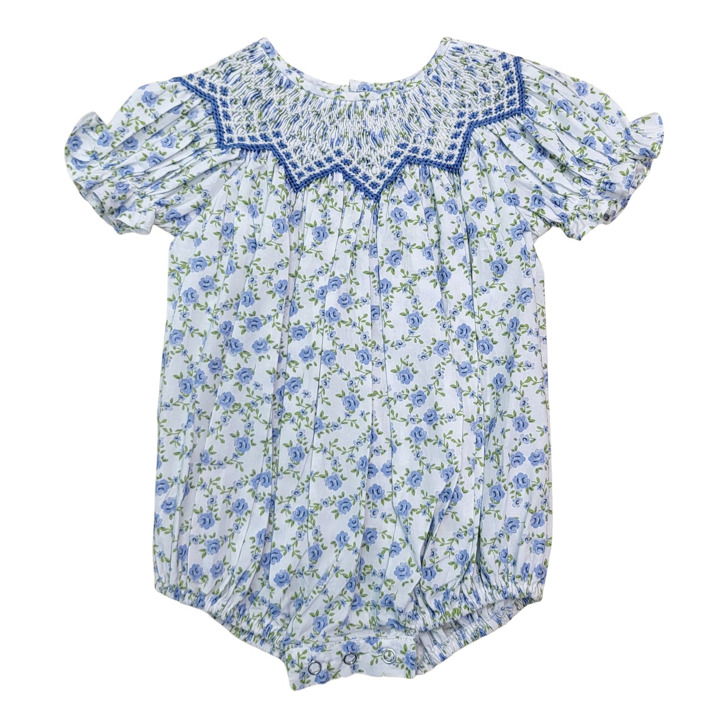 Jessica Blue Floral Bishop Bubble