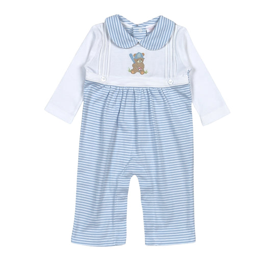 Brown Bear Baseball Romper