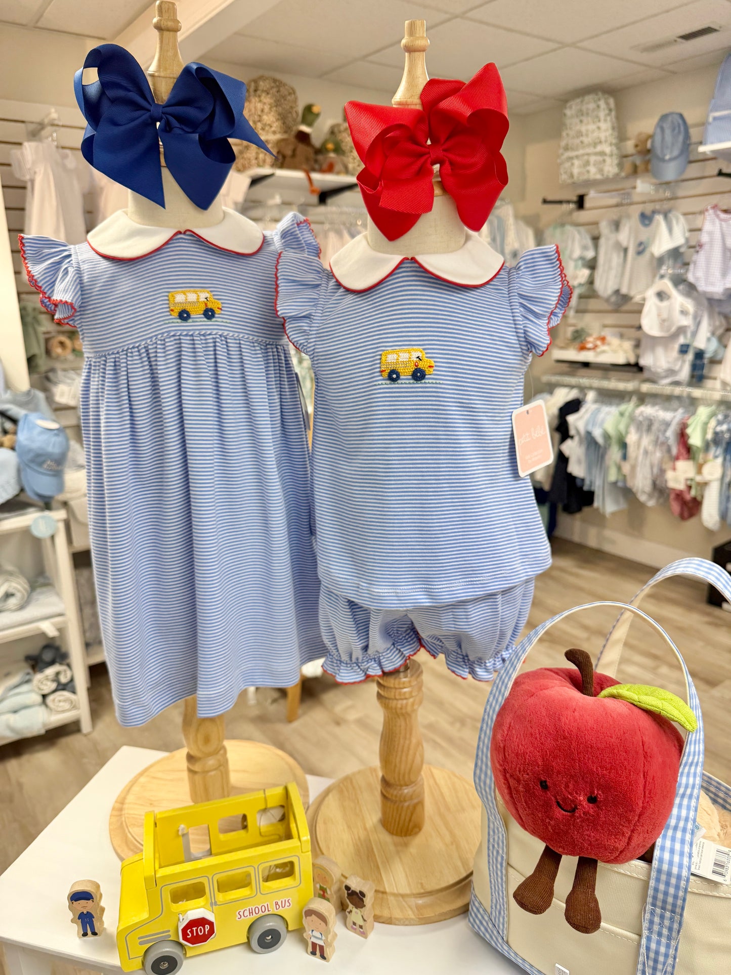 School Bus Stop Bloomer Set