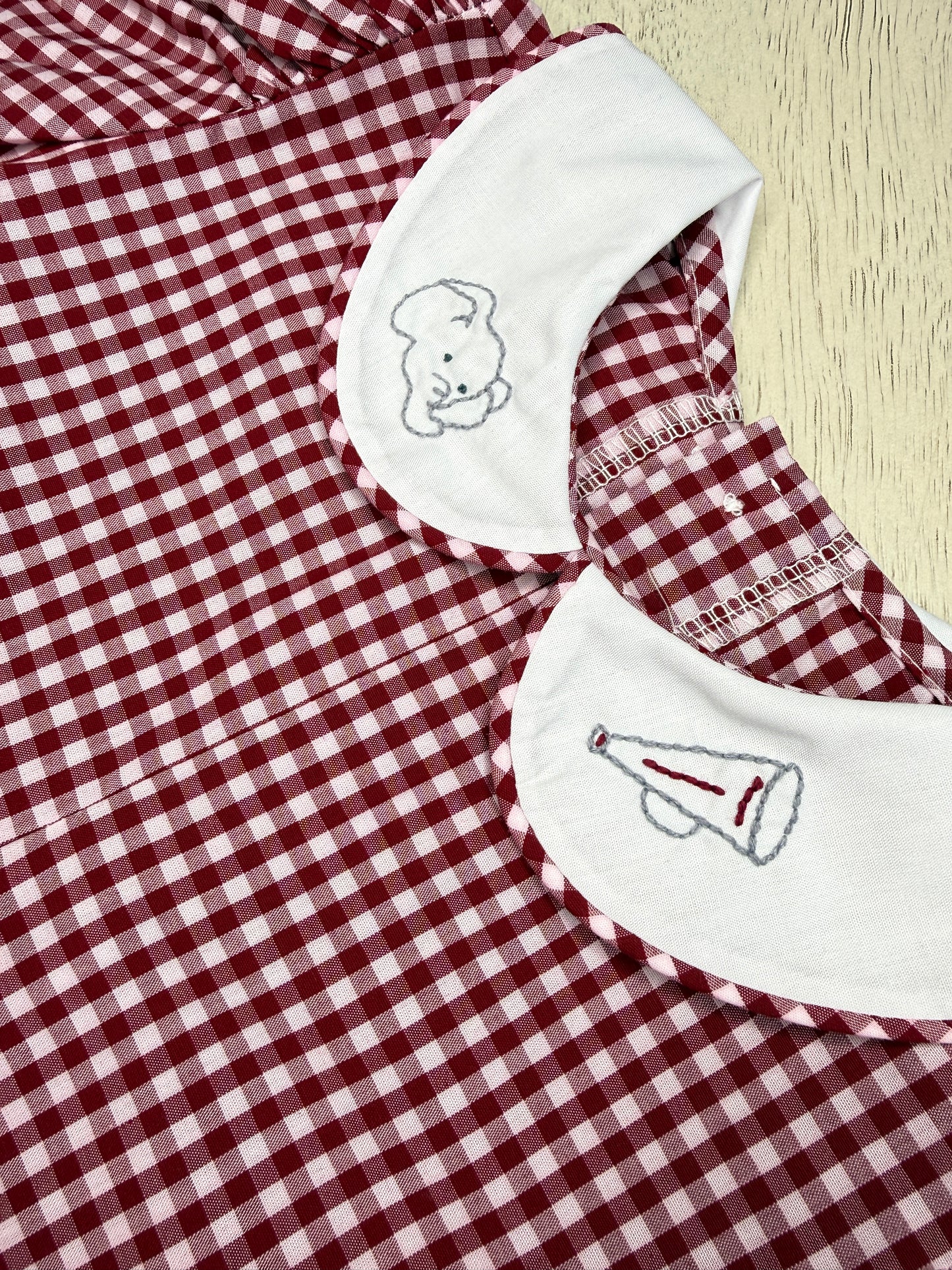 Crimson Gingham Bama Dress