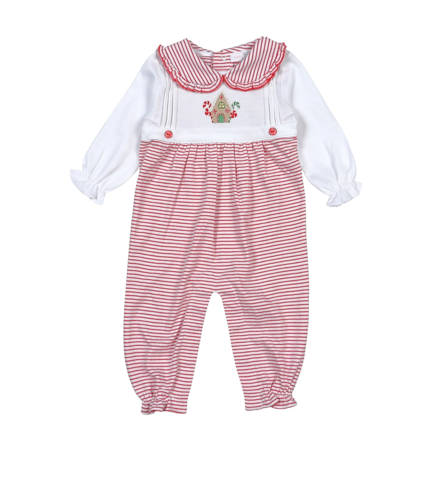 Gingerbread House Girls Romper