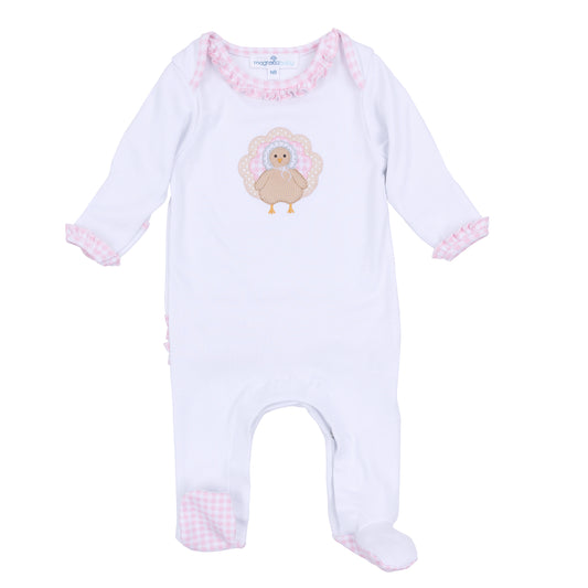 Pilgrim Pals Turkey Pink Footie