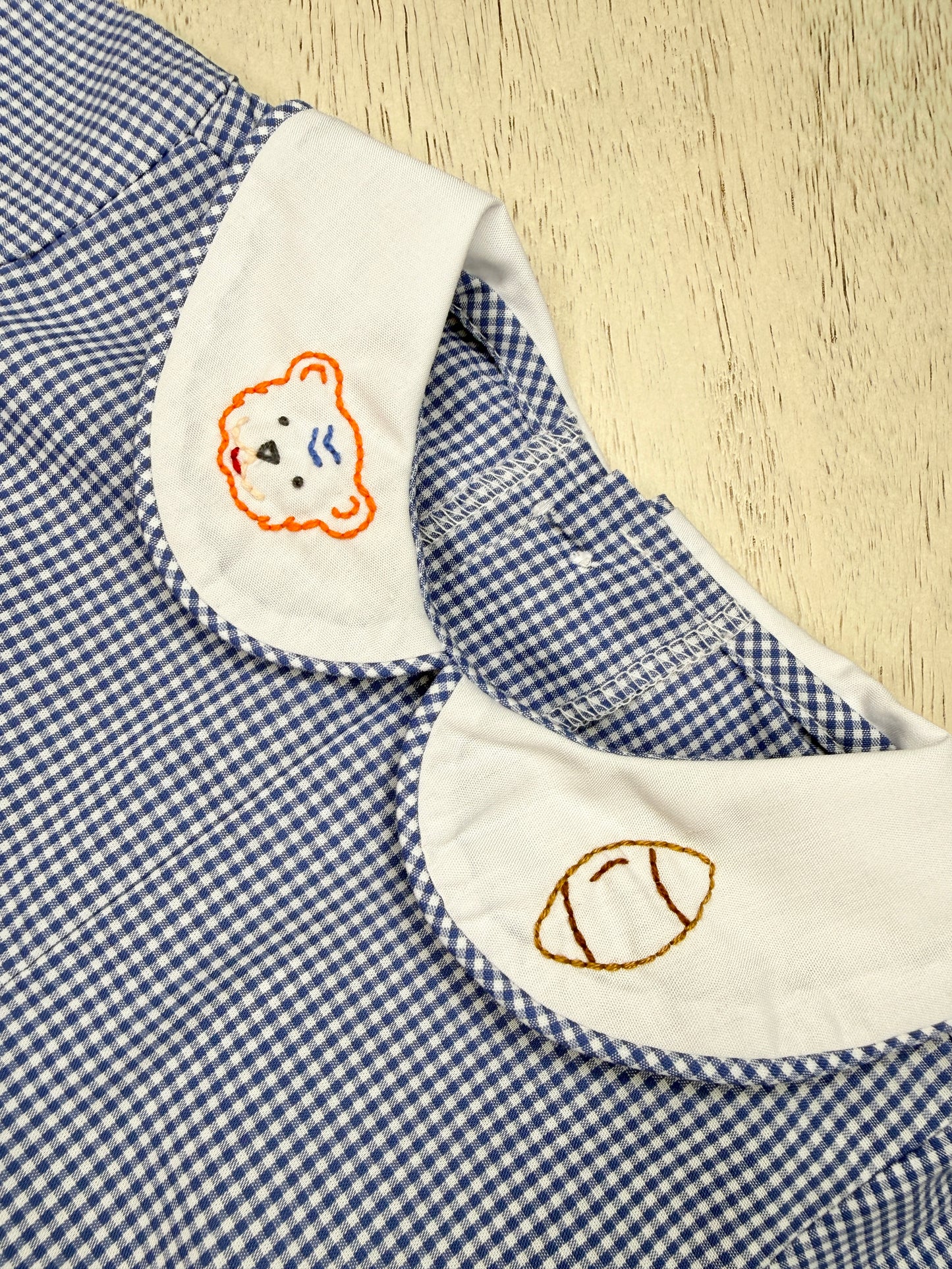 Navy Gingham Aubie Bubble