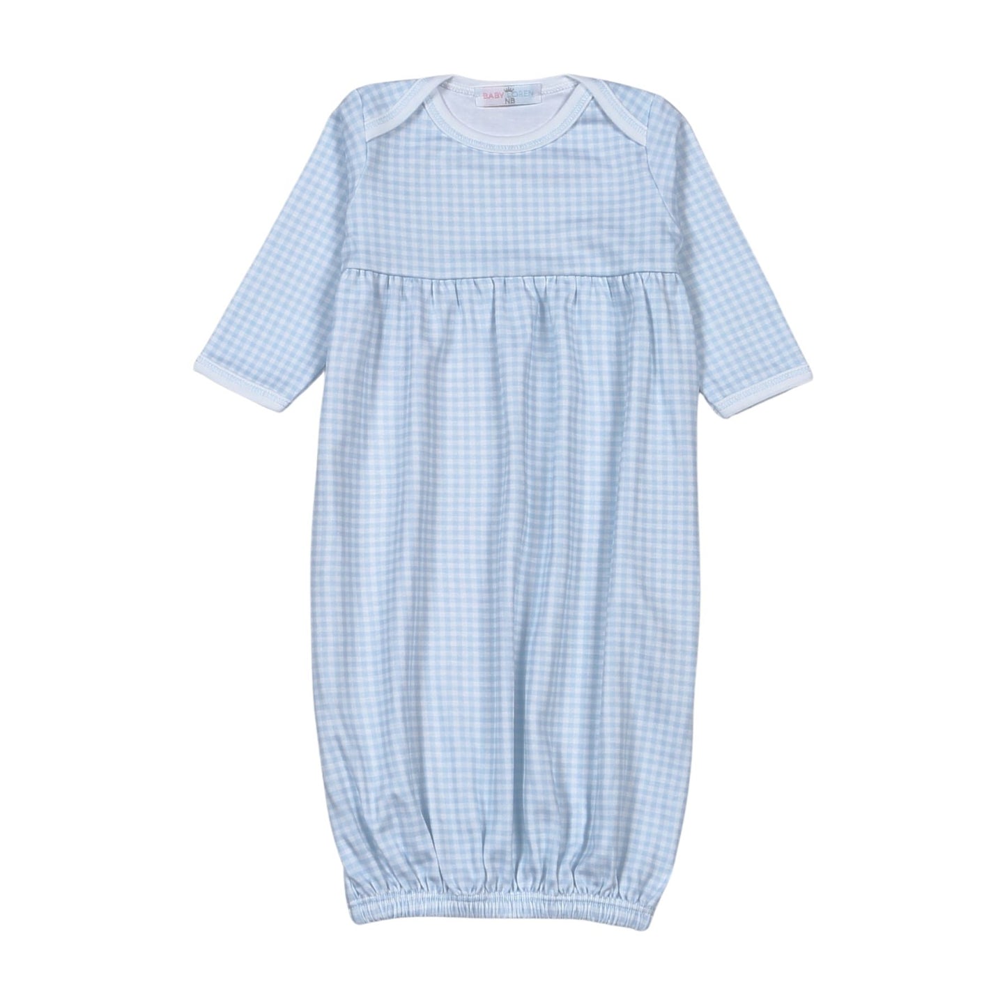 Brad's Blue Gingham Gown & Hat