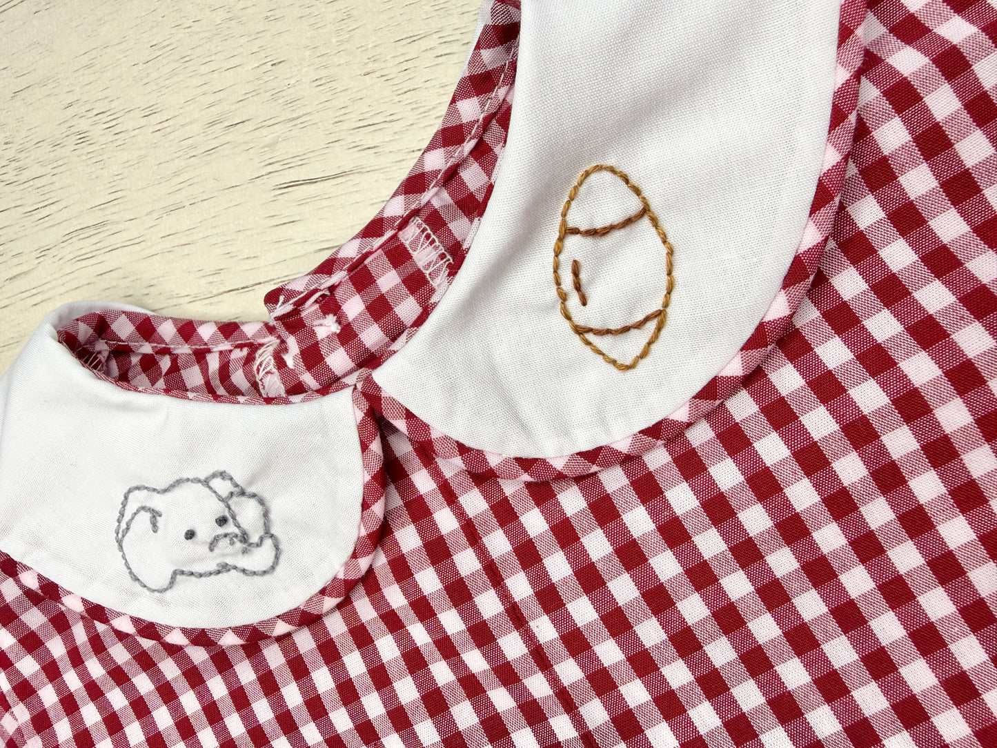 Crimson Gingham Bama Bubble