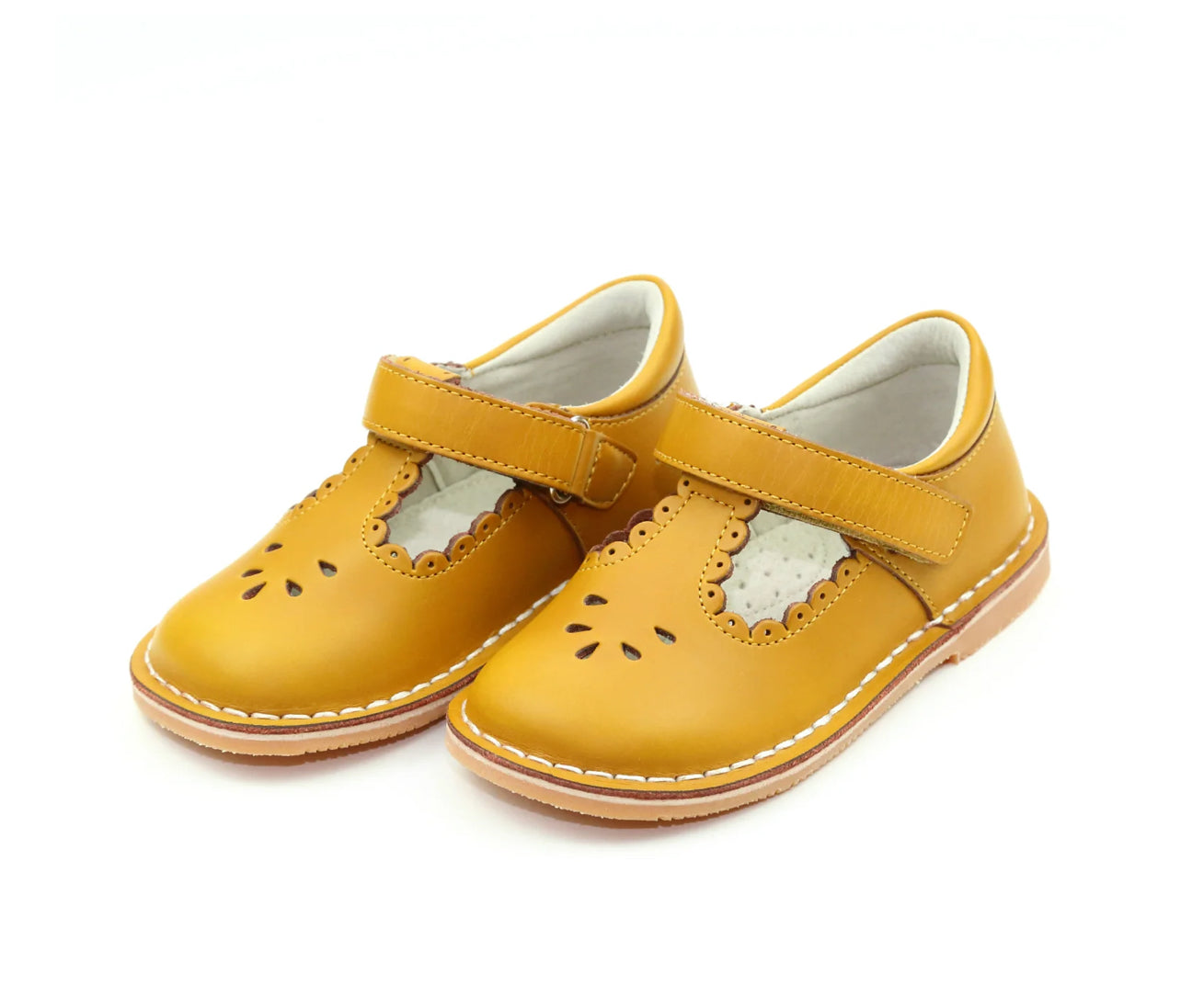 Angie T-Strap Shoe- Mustard
