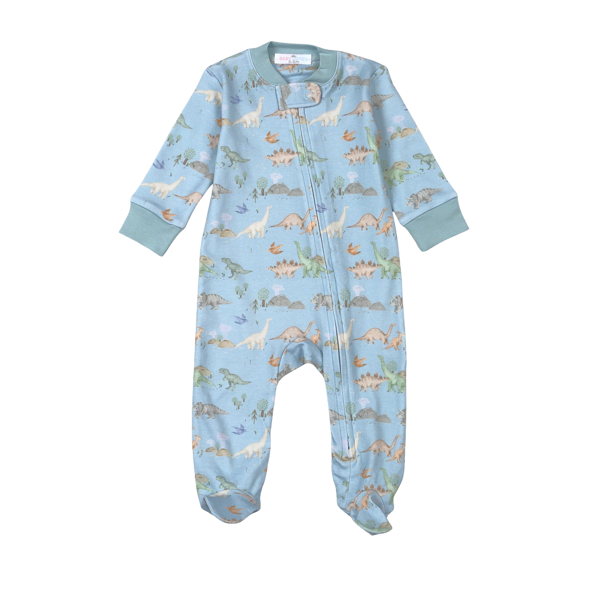 Dino Friends Zipper Footie