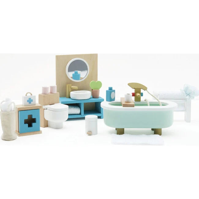Wooden Doll House Bathroom
