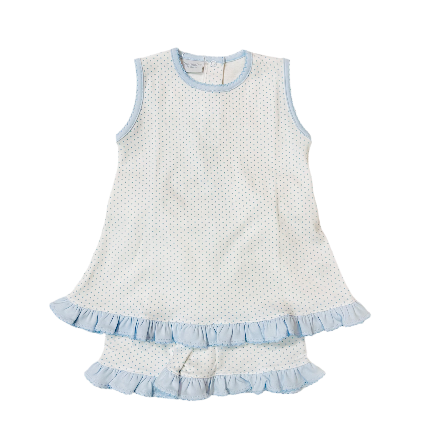 Danielle Blue Dots Short Set