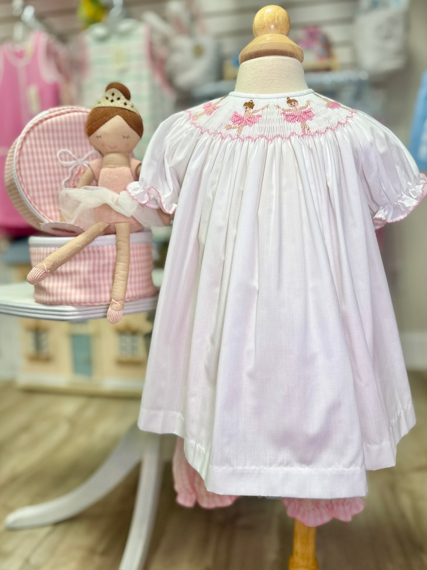 Emma's Ballet Smocked Bishop Set