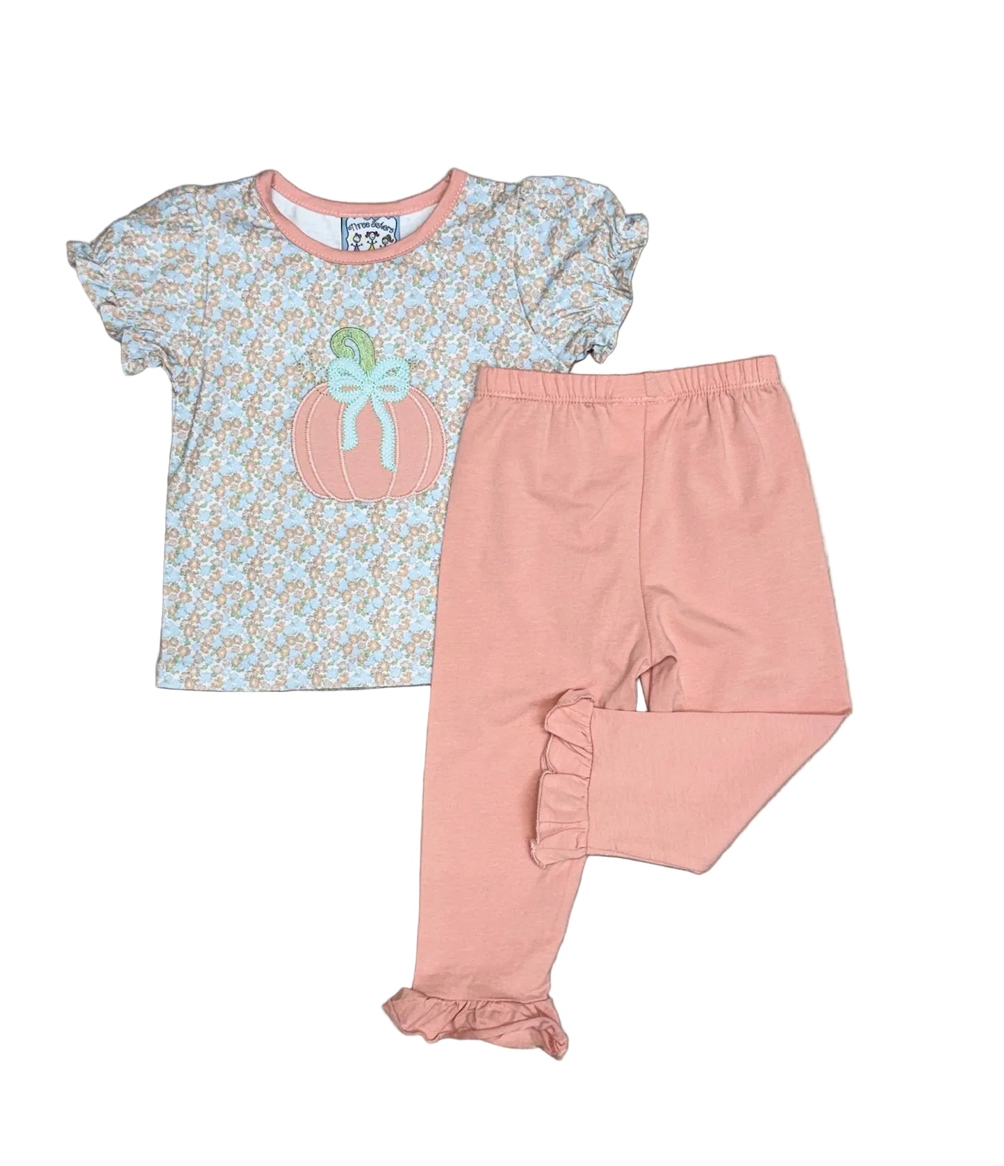 Pumpkin Applique Legging Set