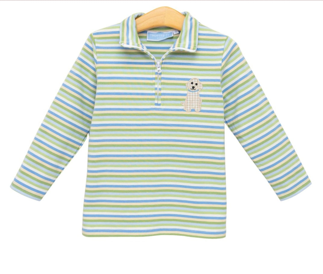 Cooper's Striped Puppy Pullover