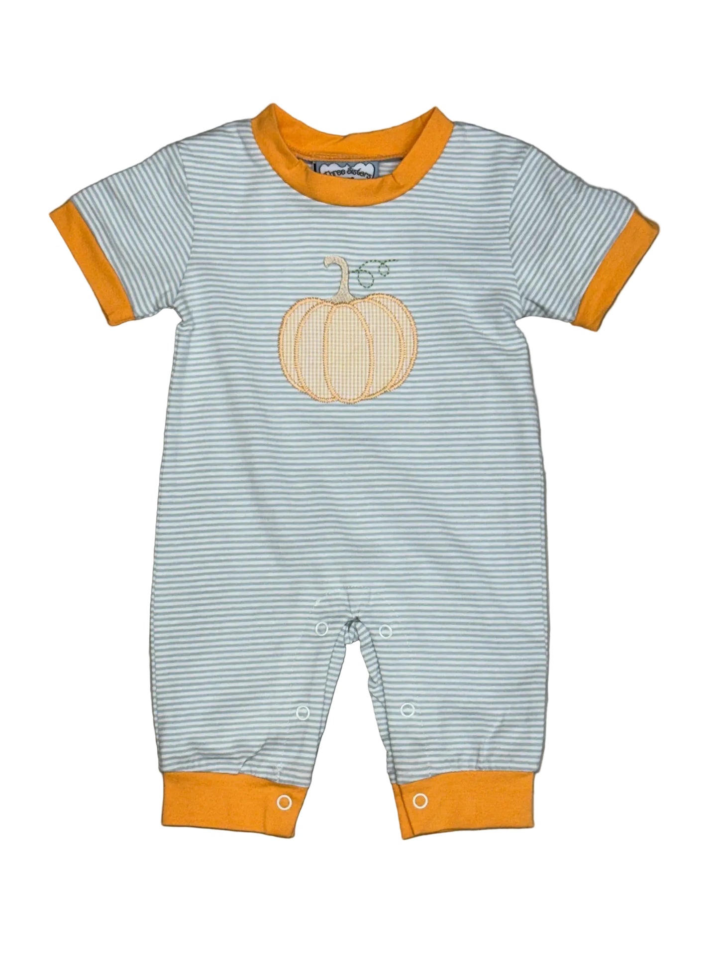 Pumpkin Applique Boys Romper