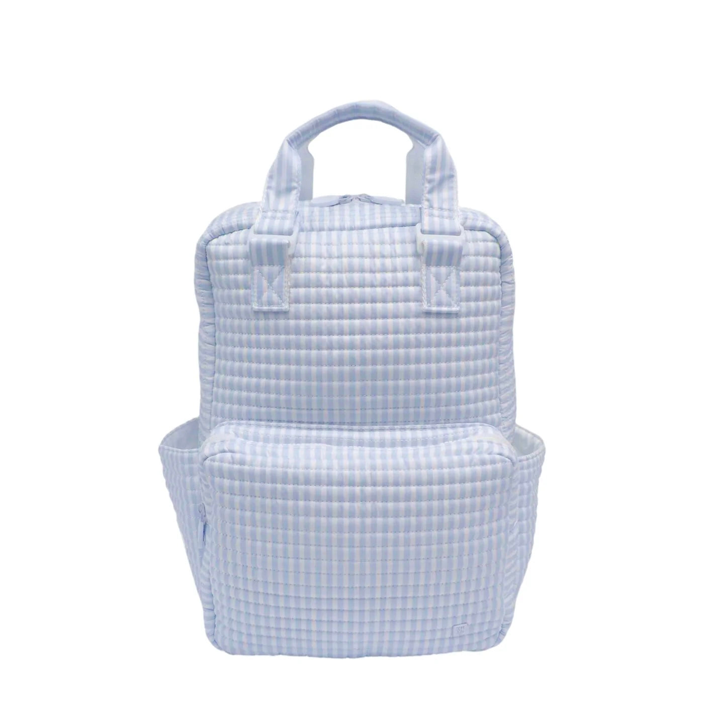 TRVL Blue Quilted All you Need Bag Blue Stripe