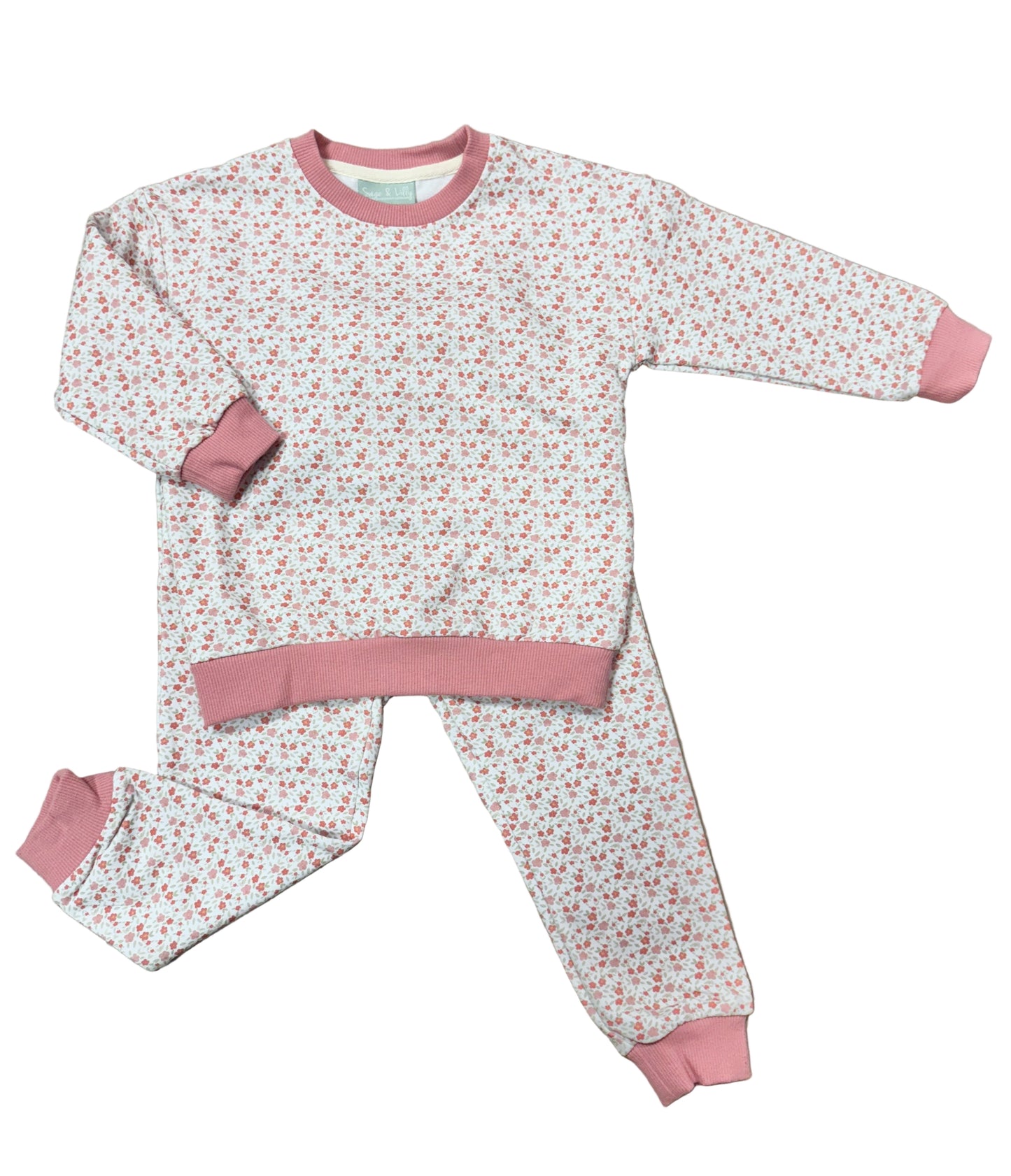 Calico Coral Jogger Set