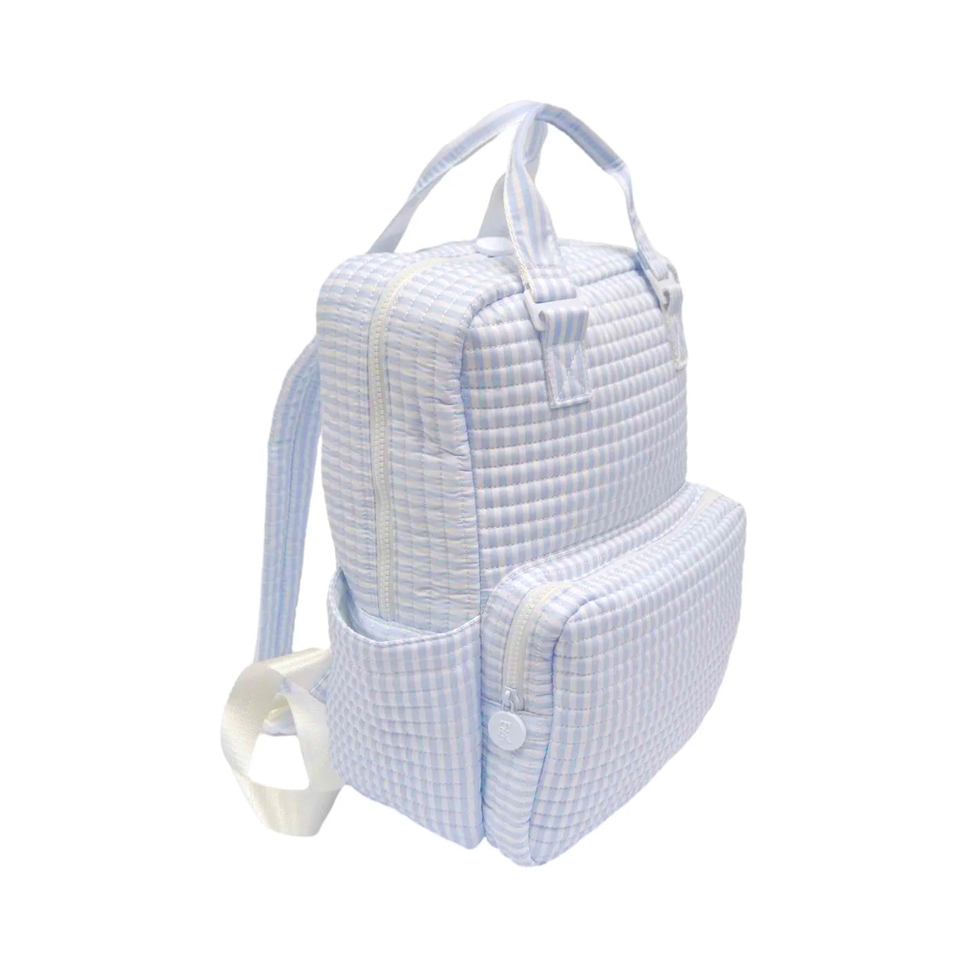 TRVL Blue Quilted All you Need Bag Blue Stripe