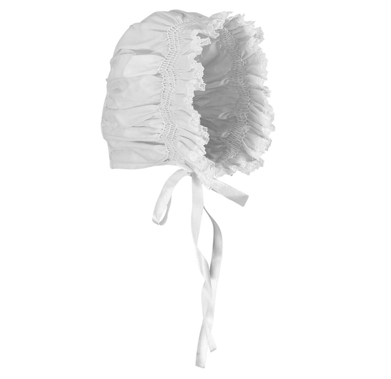 Girls Smocked Lace Bonnet 2149