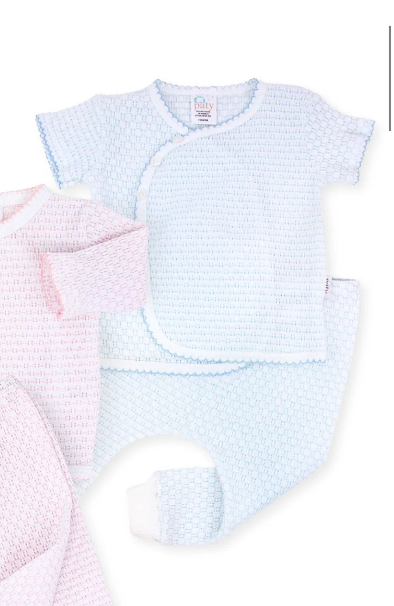 Paty Blue Pinstripe Kimono Legging Set