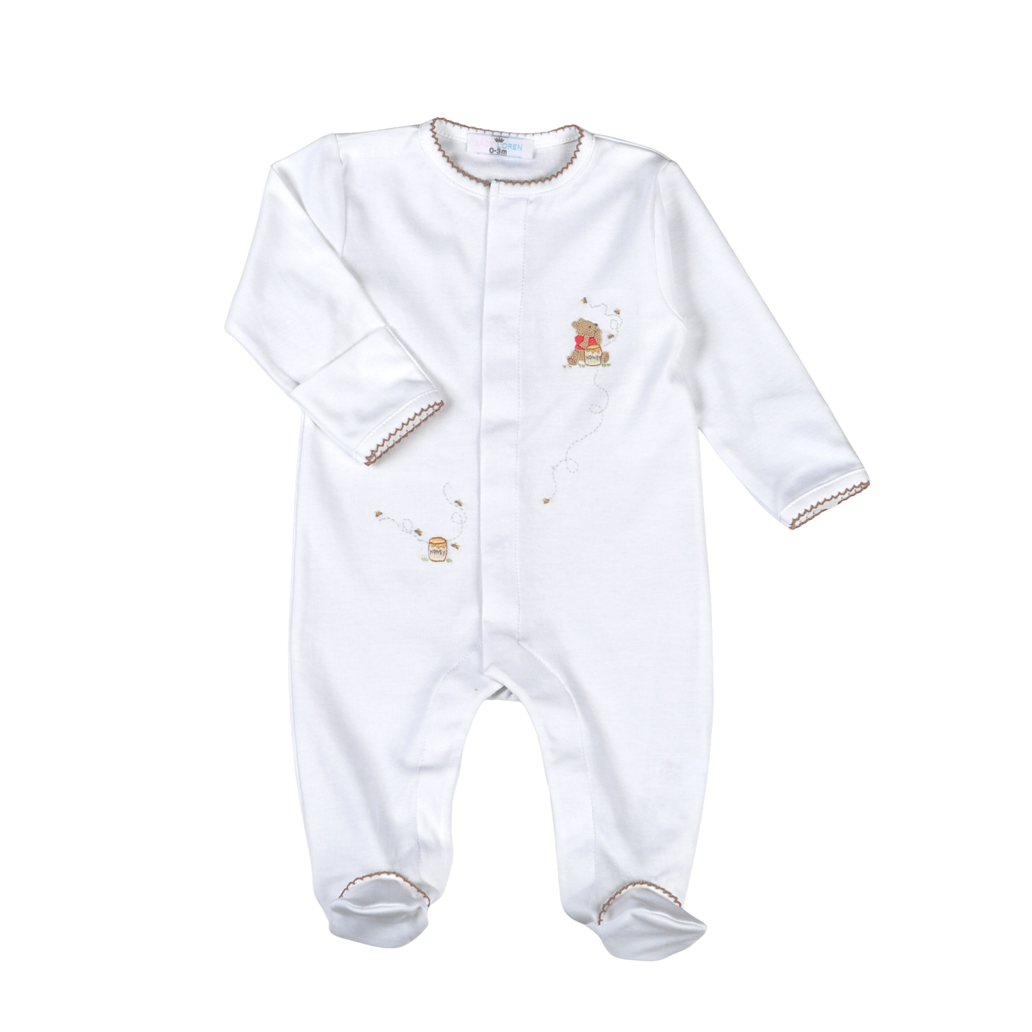 Honey Bear Pima Footie