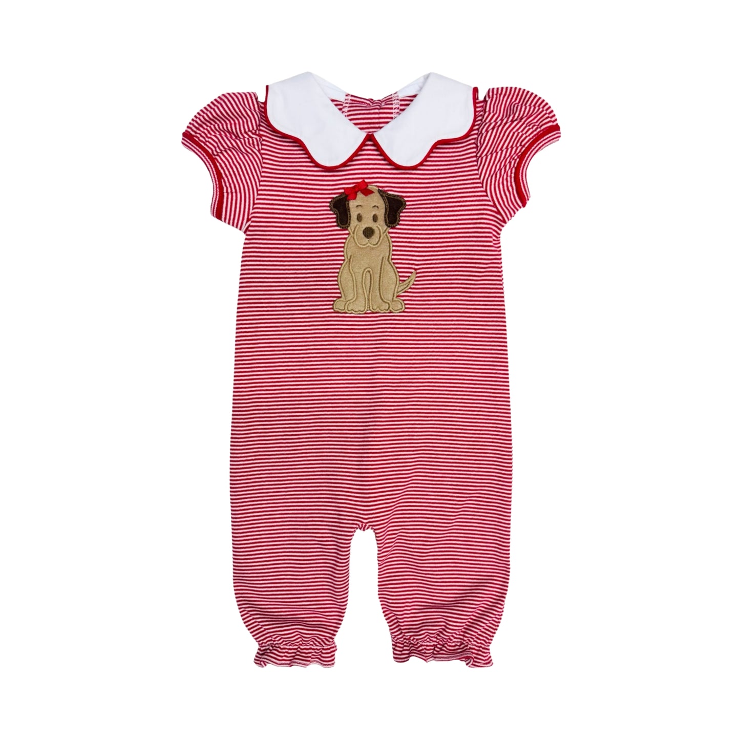 Helen’s Red Labrador Romper