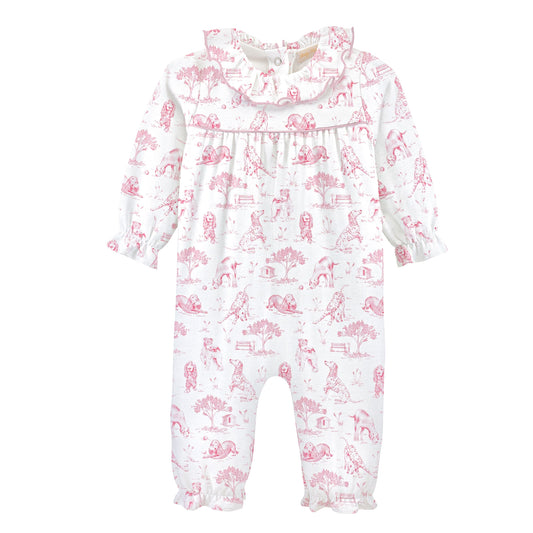 Barking Bliss Pink Playsuit