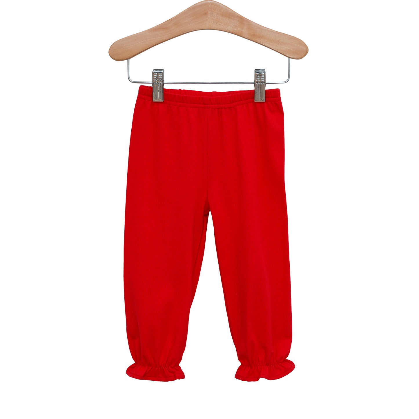 Red Ruffle Bloomer Pants